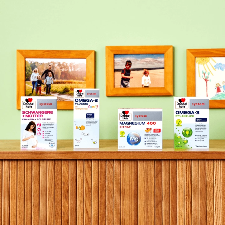 Verschiedene Apothekenprodukte von Doppelherz system